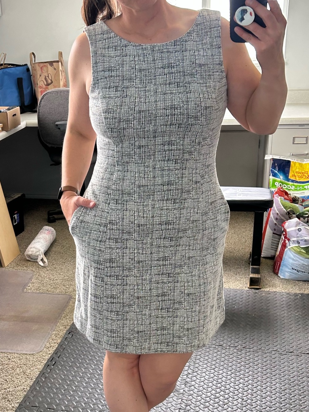{Tahari} lightweight knit sheath dress